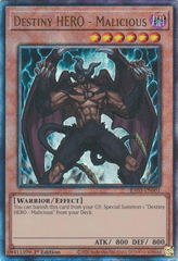 Destiny HERO - Malicious - RA03-EN001 - Prismatic Ultimate Rare - 1st Edition